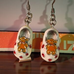 Cute Vintage Bear Shoe Earrings